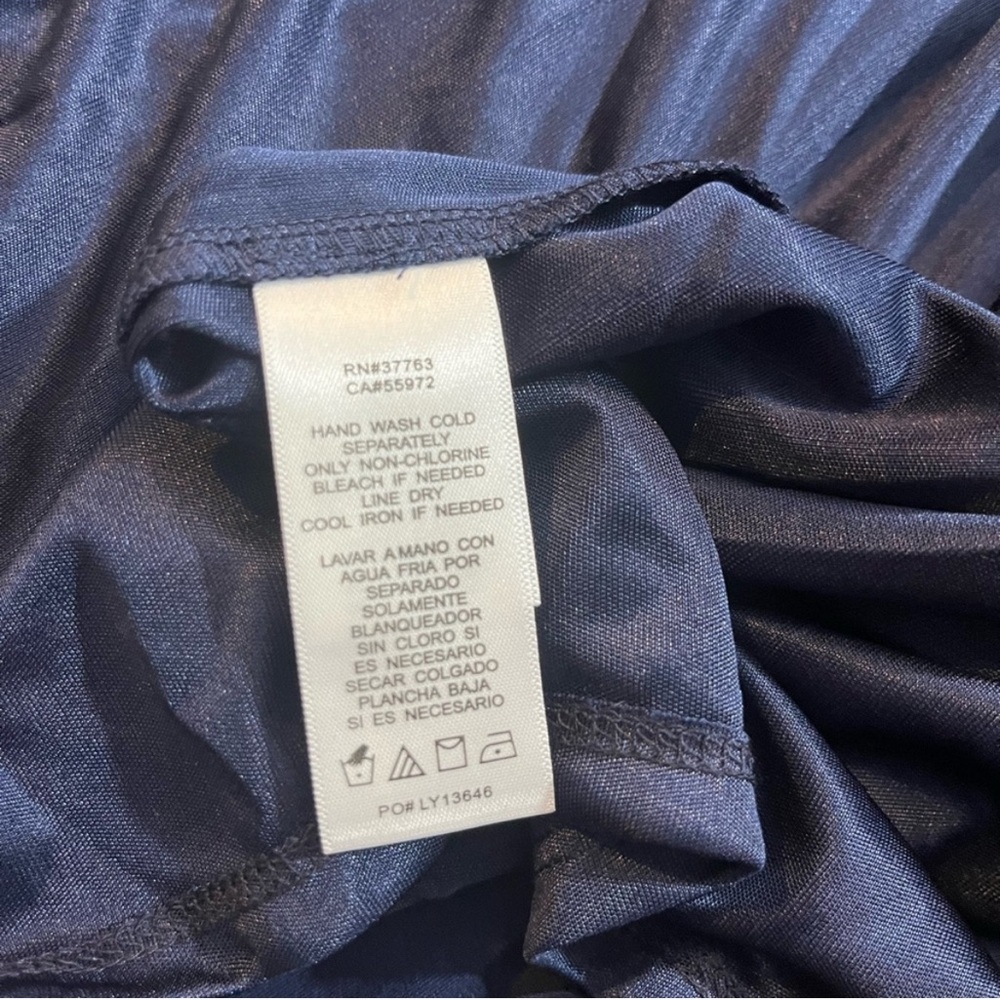 NWT navy Laundry By Shelli Segal Navy Maxi Dress - Picture 7 of 13